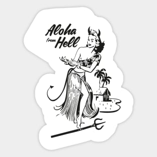 Aloha from Hell Sticker